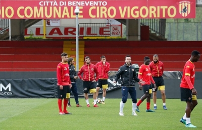 Benevento, il test di oggi. Domani partenza per Milano