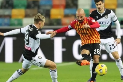 Benevento ancora bello anche ad Udine, finisce 0-2 per i giallorossi